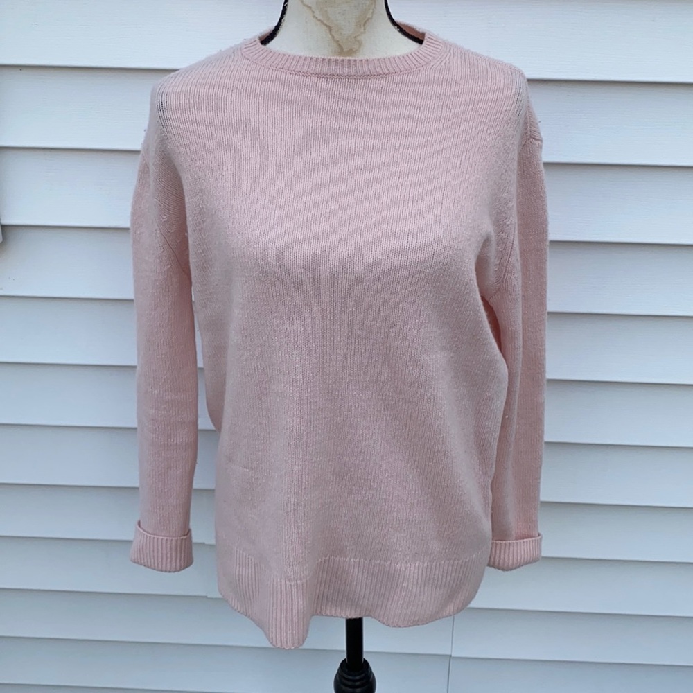 Something Navy cashmere and silk blend sweater - Picture 1 of 4
